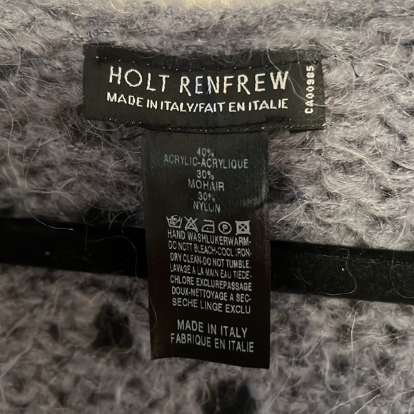 Vintage Made in Italy Mohair Blend Knit Holt Renfrew Vest - Picture 3 of 3